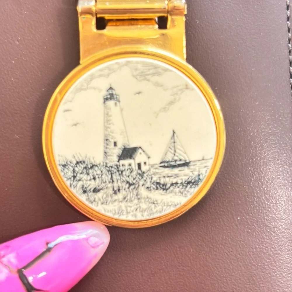 Barlow vintage leather money clip